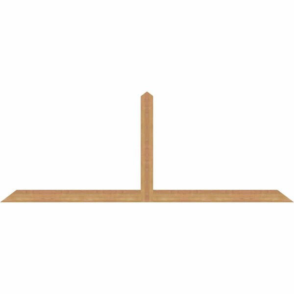 Ekena Millwork Portland Smooth Timber Gable Bracket, Western Red Cedar, 84"W x 31"H x 1 1/2"D x 3 1/2"F, 9/12 Pitch GBW084X31X0204POR00SWR - main
